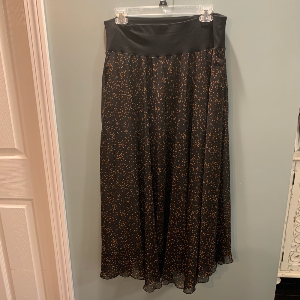 Speckled Black and Brown Maxi Dress